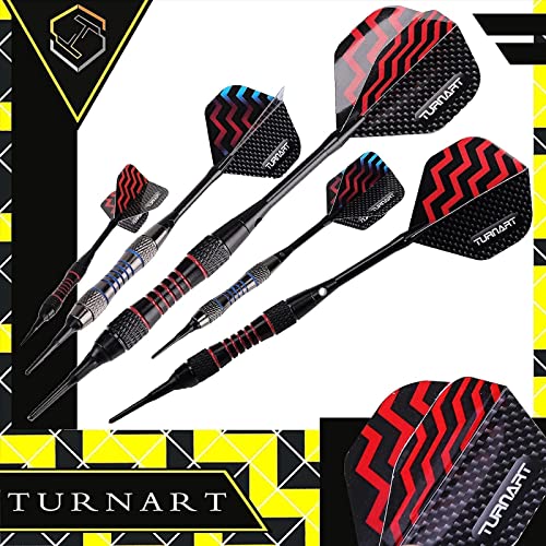Dart board Electronic Dart board 13.5" Dart Board Electronic Scoreboard Darts Plastic Tips for Electronic Dart Dartboard with LED Display 6 Soft Tip Darts