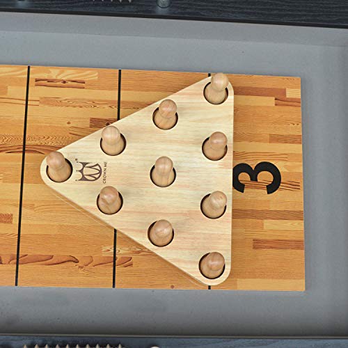 CROWN ME Shuffleboard Bowling Pin Set - style: solid-wood