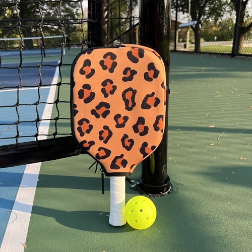Racquet Inc Tennis Gifts Pickleball Paddle Cover Sleeve – Universal Fit for Standard Paddles, Neoprene Protective Case with Zipper, Pickleball Paddle Cover, Gift for Pickleball Players - color: Wild Roar
