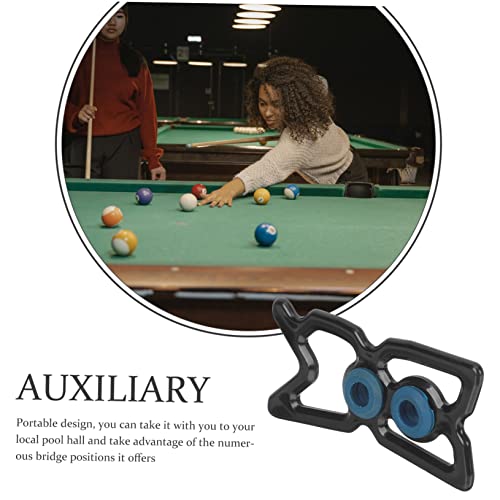 Toddmomy Billiards Rack Snooker Bridge Head Cue Holder Easy to Install Remove Fit for Nine Ball Pool Table