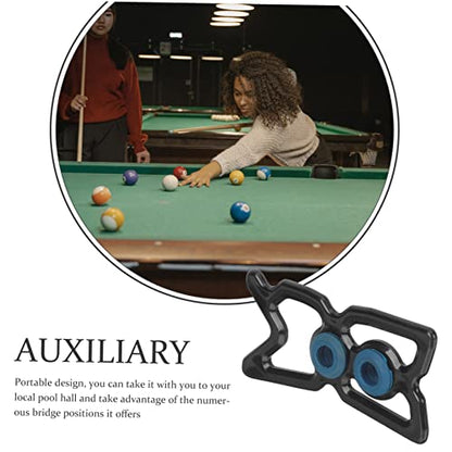 Toddmomy Billiards Rack Snooker Bridge Head Cue Holder Easy to Install Remove Fit for Nine Ball Pool Table