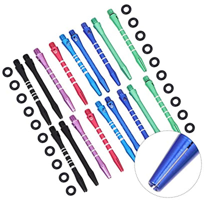 KICHOUSE Aluminum Alloy Dart Shafts Set Lightweight Portable Metal Rods Rings for Indoor Darts Easy to Install Durable and Functional Accessories for Enthusiasts