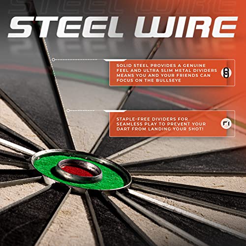 Franklin Sports Professional Dartboard - 18" Regulation Size - style: Pro Bristle Blade Dartboard