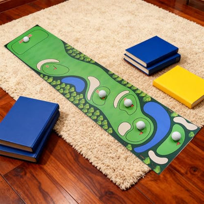 Tabletop Bowling Game - Miniature Bowling Pins and Ball, Stable Smooth, Engaging Competitive Setup, Easy Assembly | Apartment Or Classroom Scenario Encouraging Friends and Family to Play Toget - color: Golf