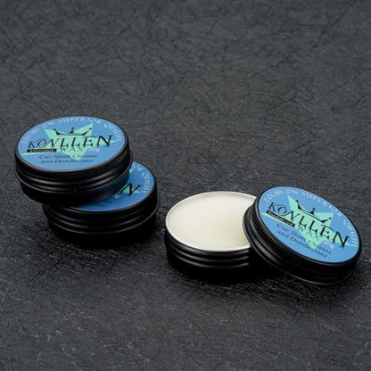 KONLLEN Billiards Billiard cue Towel - 100% Cotton Black 8-Ball Pool Cue Clean Towel Maintenance Accessories Cleaning Set Shaft Wax + Cleaning Powder + - color: Wax-Unscented