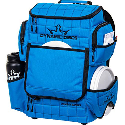 Dynamic Discs Combat Ranger Disc Golf Backpack | Large Bag w/Putter Pouch | 20+ Discs Capacity | Disc Golf Accessories - color: Cobalt Blue