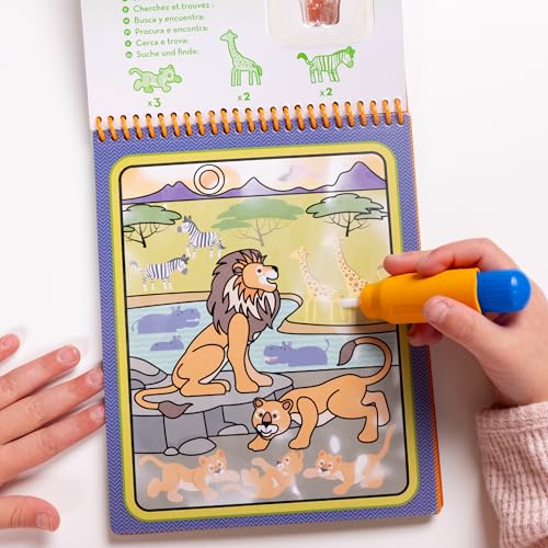 Melissa & Doug On The Go Water Wow! Reusable Water-Reveal Activity Pad - Safari - FSC Certified - size: 1 EA, style: Safari