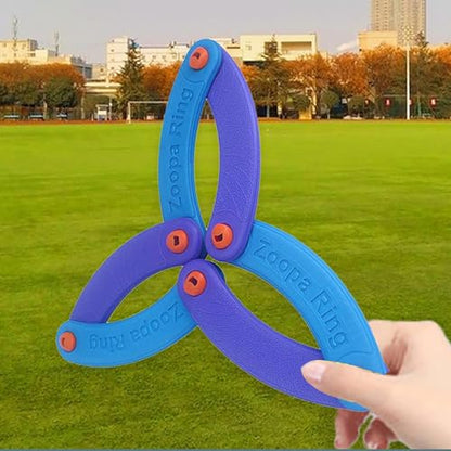 Flying Ring Toy Multi-Functional Flying Ring Sports Toy Folding Boome rangs Wind Resistant Transformable Shape High Speed Deepen Parent-Child Interaction