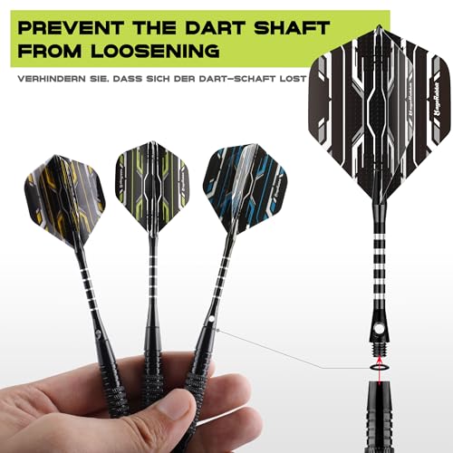 Darts Plastic tip,Soft Tip Darts Set，3pack 18g with Extra Tip,Dart Flights and Dart Shafts for Electronic Dart Board