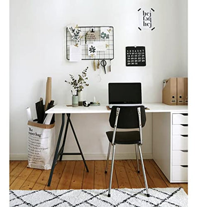 Kaboon 45.67"x23.62" White Table Top, Solid One-Piece Desktop, Reversible Melamine Countertop, Double Desks, L-Desk DIY - color: White, size: 46x24