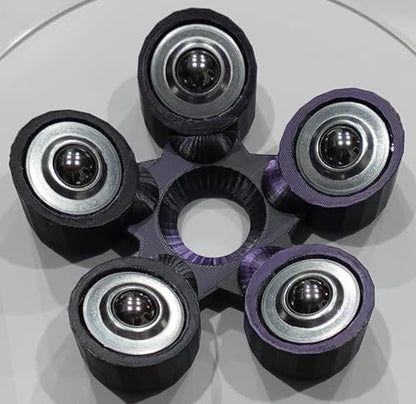 Bowling Ball Spinner - color: Purple and Black