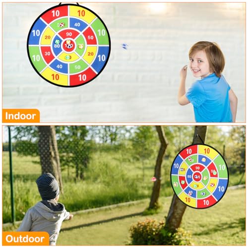 Accmor 29" Large Dart Board for Kids, Kids Dart Board with Sticky Balls, Boys Toys, Backyard Indoor Outdoor Fun Party Play Game Toys Gifts for Boys Girls