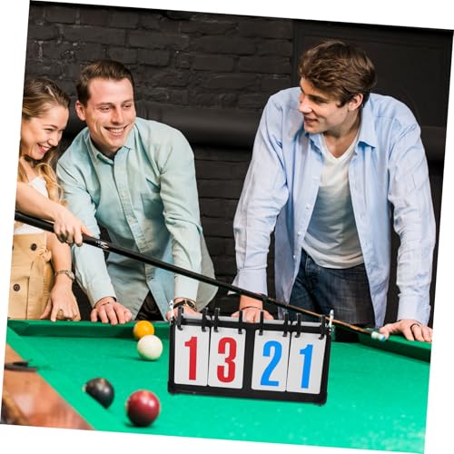 BESPORTBLE Portable Flip Scoreboard for Soccer Basketball and Tennis Durable Design for Use Compact Tabletop Scorekeeper with Four- Display