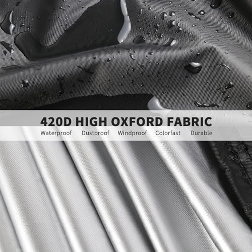 Outdoor Prep Table Cover - Heavy Duty Waterproof Fadeproof UV Resistant Cover for PC3404S Rolling Dining Table Compatible with 46 inch Outdoor UtilityCart - 46 x 24 x 32 Inch - size: 46" x 24" x 32"