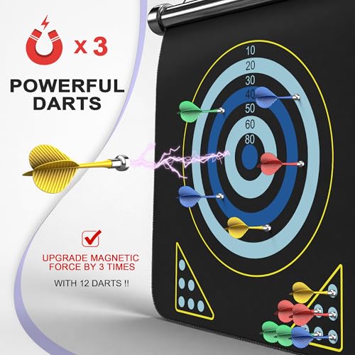 Gifts for 6 7 8 9 10 11 12 13 14 15 16 Years Old Girl Boys, Outdoor Games Activities Toys for Kids 8-12, Magnetic Dart Board, Teen Gift Ideas for Christmas, Birthday - style: Blue