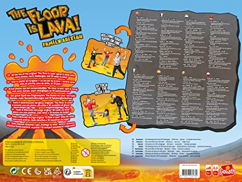 Goliath The Floor is Lava! Family Edition, Board Games from 5 Years, The Floor is Lava Family Edition, for 3 or More Players