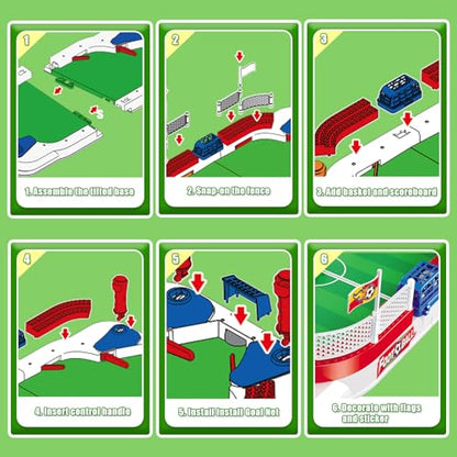 Mini Soccer Table Game for Kids - Football Board Games for 3 4 5 6 7 8 9 10 11 12 Year Olds - Pinball Interactive Indoor Sports Toys Birthday for Boys Girls Age 4-8 6-8 8-12