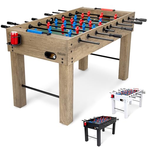 GoSports 54 Inch Full Size Foosball Table for Adults – Perfect for Home, Office or Game Room – Choose Color - color: Oak
