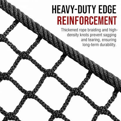 Golf Net,7Ft,10Ft,15Ft,20Ft,25Ft, 30Ft, 40Ft Golf Practice Net,Sports Practice Barrier Net, Heavy Duty Ball Netting Golf Hitting Net, DIY Ball Net,Baseball Net Hockey Net and Chipping Net - size: 10x10 ft