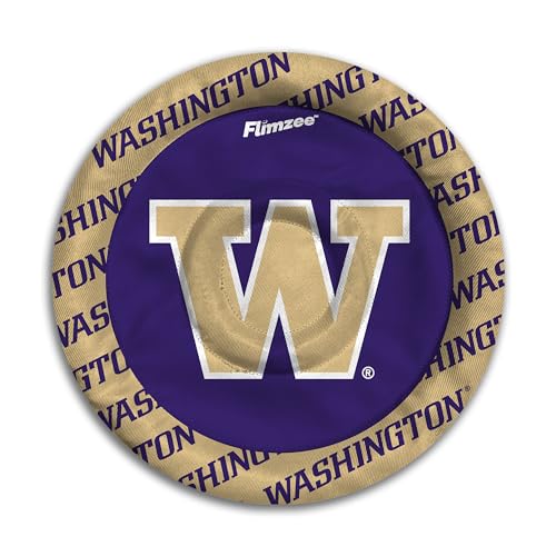 YouTheFan NCAA Washington Huskies Flimzee Bean-Bag Flying Disc - style: Washington Huskies