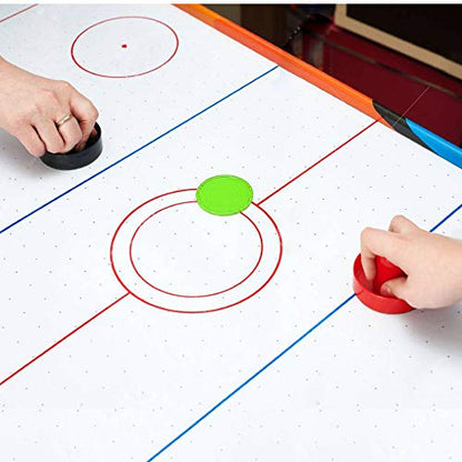 Coopay 12 Pieces Home Air Hockey Pucks 2.5 Inch Heavy Replacement Pucks for Game Tables Equipment Accessories, 12 Grams - color: Green