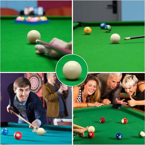 HMQQ 2 1/4" Pool Cue Ball and Professional AAAA Grade Billiards Balls, White Cue Ball, Set of 1,6oz - style: White Cue Ball