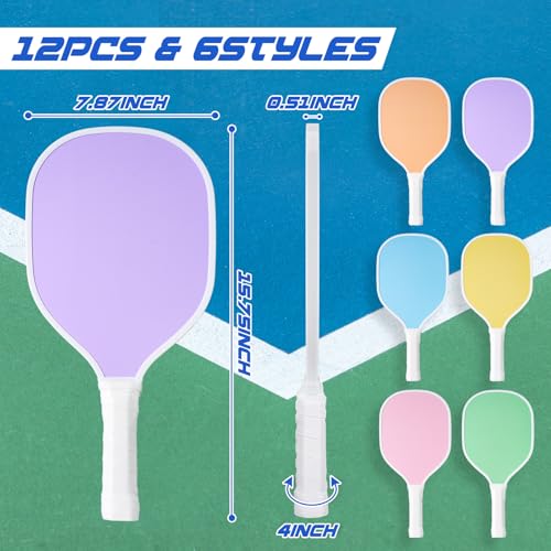 Wood Paddleball Racket Set PE Equipment for Elementary School Paddle Ball Racket with Non Slip Grip Physical Education Class Equipment for Men Women - size: Macaron