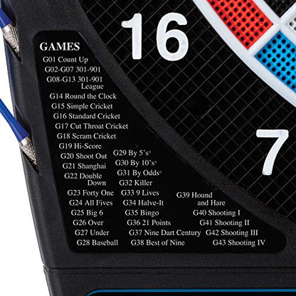 Viper 777 Electronic Dartboard – 15.5" Regulation Target, 43 Games, LCD Scoring, 8 Players, Soft Tip Darts Included