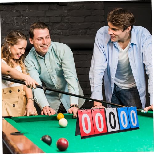 Toddmomy Scoreboard Flip Scorekeeper Basketball Soccer Badminton Portable Tabletop Scoreboard