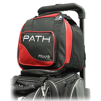 Pyramid Path Plus One Spare Tote Bowling Bag with Front Accessory Pocket - Holds One Bowling Ball and Small Accessories - color: 1-Lime Green