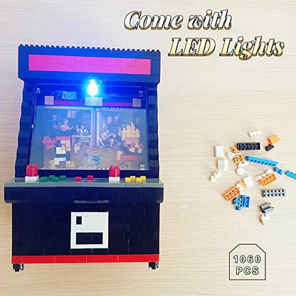 Vziimo Fighter Game Micro Blocks Sets for Adults and Teens 14+ Building Toys, Creative Bricks Gifts for Game Fans- Compatible with Nano(1060 Pieces) - style: Fighter Game