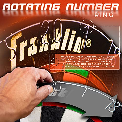 Franklin Sports Professional Dartboard - 18" Regulation Size - style: Pro Bristle Blade Dartboard