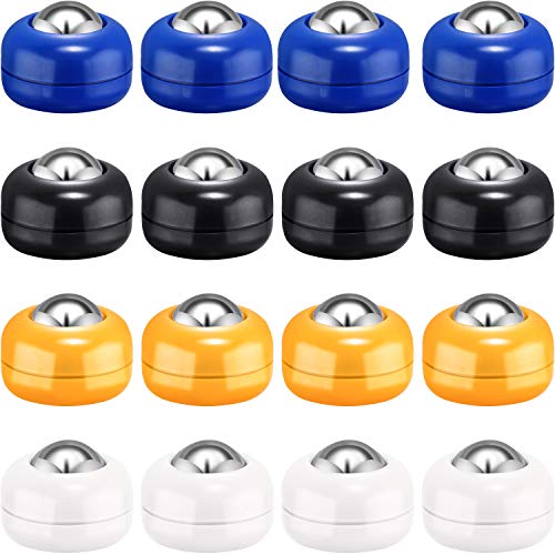 Gejoy Mini Shuffleboard Replacement Puck Tabletop Equipment Rollers Set Shuffleboard Curling Accessories - color: White, Black, Blue, Orange
