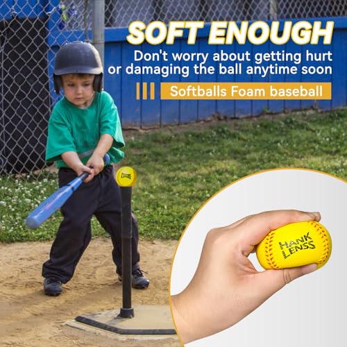 Soft Foam Baseballs for Kids - 12 Pack Practice Balls for Beginners