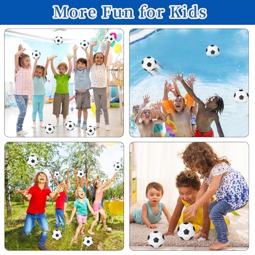 12 Pack Mini Soccer Balls for Kids, 4'' Small Soccer Ball for Pool Beach Garden Sports Game Party Supplies, Inflatable Mini Classics Soccer Balls for Indoor Outdoor Games - style: 12P Mini Classics Soccer Balls