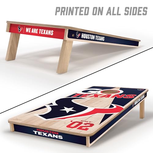 YouTheFan NFL 2’ x 4’ Professional Wood Cornhole Game