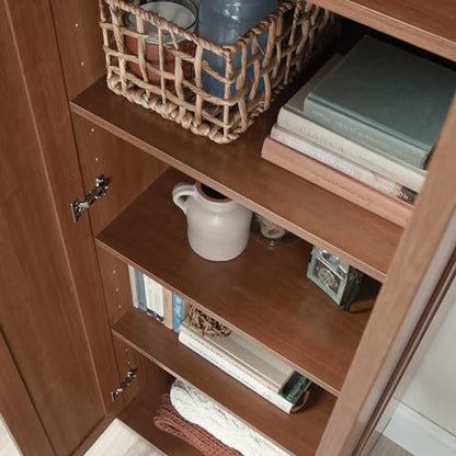 Sauder HomePlus Storage Cabinet/ Pantry cabinets, Sienna Oak finish - color: Sienna Oak