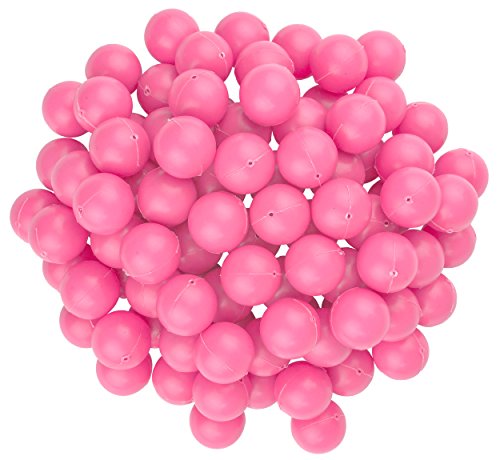Fairly Odd Novelties 3/4" Mini Ping Pong/Table Tennis/Beer Pong Round Balls (100 Pack), 19mm, Pink - color: Pink