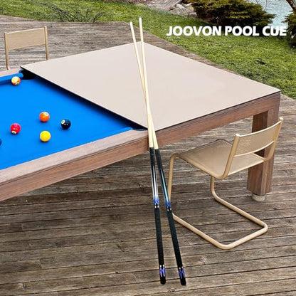 Pool Sticks Set of 4 and Pool Sticks Set of 2 with 13mm Cue Tip 58" Pool Cue with Rubber Anti-Skid Sleeve - color: POOL CUES SET OF 4