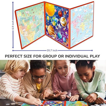 QUOKKA Magnetic Puzzles for Kids Ages 4-6 – 36 Pieces Sudoku Toddler Puzzles Ages 2-4 – Travel Games for Kids 3-5 – Map USA Space World Toddler Travel Toys – Car Airplane Road Trip Games for Childrens - style: 3. MAPS 36 PCS