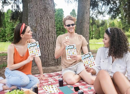 Road Trip Bingo Game Cards, Car Bingo Games, Bingo Game Set for 24 Players, Games for Adults Activities, Birthday Party Favors Supplies, Holiday Gathering Bingo Card -22