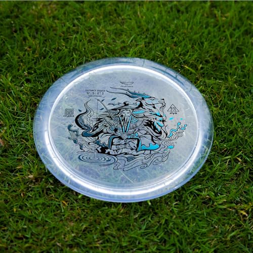 Yikun Disc Golf Ultra-Overstable Distance Driver|Pro Worlds 2025 Limited Edition|Powerful Hyzer Fade for Forehand/Backhand|Skip-Enhanced Approach Shots|PDGA Approved 170-175g - color: Transparent