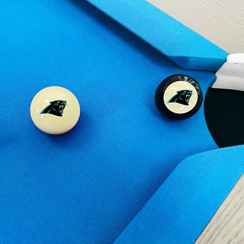 Imperial NFL Logo Cue Ball & 8 Ball Combo Set - color: Carolina Panthers, White