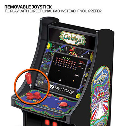 My Arcade Micro Player Mini Arcade Machine: Galaga Video Game, Fully Playable, 6.75 Inch Collectible, Color Display, Speaker, Volume Buttons, Headphone Jack - Electronic Games - style: Galaga