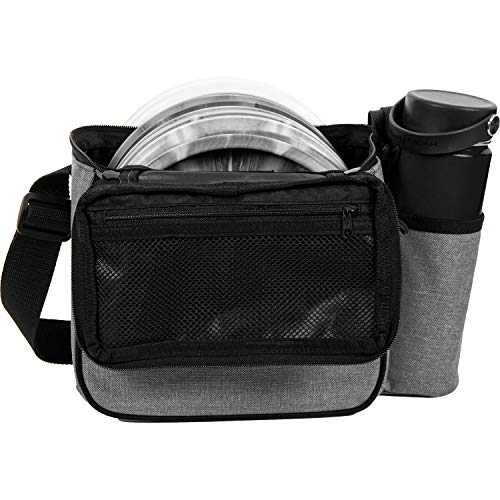 Dynamic Discs Cadet Disc Golf Shoulder Bag | Small Disc Golf Bag, 10-12+ Discs Capacity | Great for Beginners | Lightweight & Durable | Sling over Shoulder to Carry Easily - color: Heather Gray