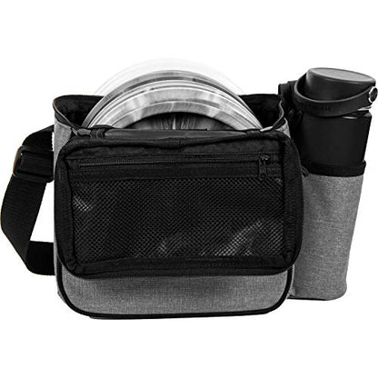 Dynamic Discs Cadet Disc Golf Shoulder Bag | Small Disc Golf Bag, 10-12+ Discs Capacity | Great for Beginners | Lightweight & Durable | Sling over Shoulder to Carry Easily - color: Heather Gray