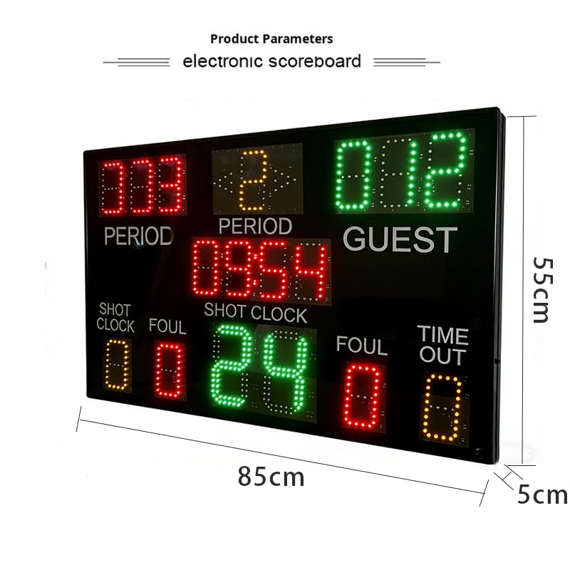 Wireless Basketball Game Electronic Scoring Board 24-Second Timer Integrated Basketball Match Electronic Scorer