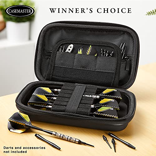 Casemaster Sentinel Dart Case, Holds 6 Steel Tip or Soft Tip Darts Fully Assembled, Hard Shell EVA Case with Foam, Water Resistant, Galaxy - color: Galaxy