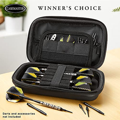 Casemaster Sentinel Dart Case, Holds 6 Steel Tip or Soft Tip Darts Fully Assembled, Hard Shell EVA Case with Foam, Water Resistant, Galaxy - color: Galaxy