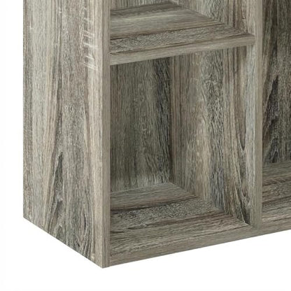 Furnifact Brown 5-Cube Reversible Open Shelf Storage Cabinet with Versatile Design, Durable Construction, Easy Assembly for Home or Office Use - color: French Oak
